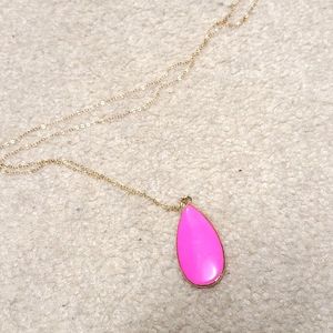 Gold plated vermeil + stone necklace